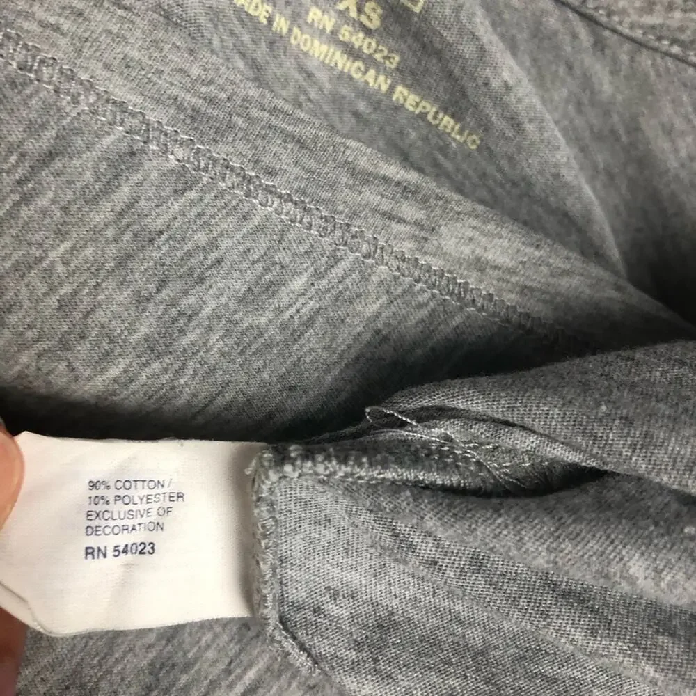 GAP V-Neck T-Shirt Womens XS Cotton Stretch Y2K Grunge Coquette Festival Retro - Picture 5 of 5